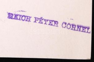 cca 1940 Reich Péter Cornel vintage szociofotója egy fuvarosról, hátoldalán pecséttel jelzett, 23x25...