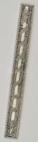 Tibeti ezüst (Ag. 50% alatti ezüst tartalommal) sárkányos fali dísz, 22×2,5 cm