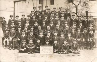 Esztergom - 3 db RÉGI képeslap a Ferences középiskolai fiúinternátusról, 2 csoportkép tanulókkal, St...