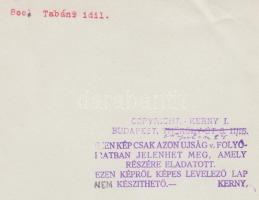 cca 1920 Kerny István (1879-1963): Tabáni idill. Vintage fotó, hátoldalán szerzői pecséttel jelzett,...