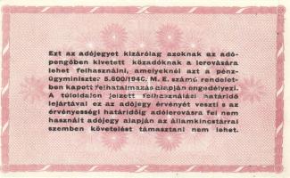 1946. 1000.000AP (3x) v.j. nélküli papíron T:I