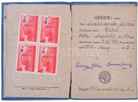 ~1948. "Gépjárművezetők Szabad Szakszervezete" zománcozott Br gomblyukjelvény, "1548&...