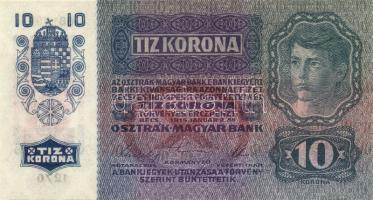 1915. 10K (2x) "Deutschösterreich" fny-sal , egymásutáni sorszámokkal T:I