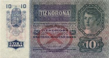 1915. 10K (2x) "Deutschösterreich" fny-sal , egymásutáni sorszámokkal T:I