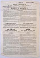 Orosz Birodalom 1891. "Orosz Birodalom kormánya 1891. évi 3%-os Arany Kölcsöne" kötvény 12...