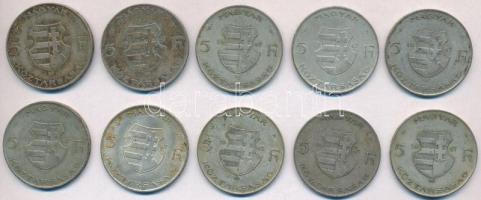 1947. 5Ft Ag "Kossuth" (10x) T:2,2-,3
Adamo F8.1