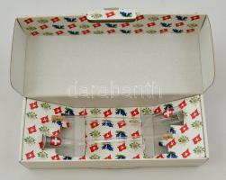 Kirsch&Williams dizájn üvegek, 2 db, eredeti dobozában, hibátlanok, h: 20 cm