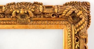 Blondel fa képkeret, jó állapotban, belső: 50×40 cm, külső:71×61 cm