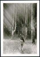 7 db aktfotó, közte színesek is, különböző méretben