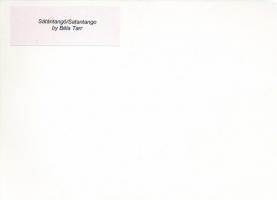 3 db modern filmfotó a Sátántangóból, hátuljukon feliratozva, 13×18 cm