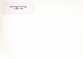 3 db modern filmfotó a Sátántangóból, hátuljukon feliratozva, 13×18 cm