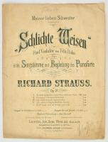 1897 Richard Strauss: Schlichte Weisen (Ach Lieb, ich muss nun scheiden) kotta