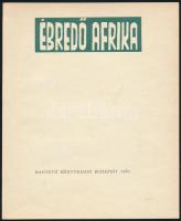 Kondor Béla (1931-1972): 9 db Illusztráció (Ébredő Afrika), fametszet, papír, jelzés nélkül, 13×11 cm