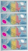 Románia 1999. 2000L "Napfogyatkozás" (9x) sorszámkövetők T:I-
Romania 1999. 2000 Lei &quo...