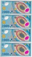 Románia 1999. 2000L "Napfogyatkozás" (9x) sorszámkövetők T:I-
Romania 1999. 2000 Lei &quo...