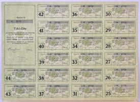 Jugoszlávia / Zágráb 1929. "Slavonija Erdészeti RT." részvénye 200D-ról, horvát és francia...