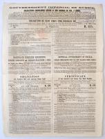 Orosz Birodalom 1889. "Orosz Birodalom kormánya 4%-os Vasút Kötvénye, második kiadás" kötv...