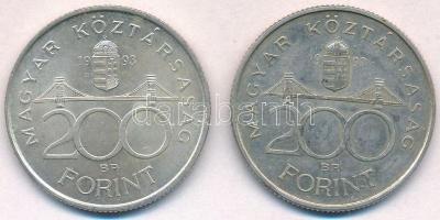 1993. 200Ft Ag "MNB" (2x) T:2
Adamo F13