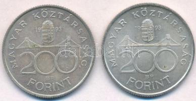 1993. 200Ft Ag "MNB" (2x) T:2
Adamo F13