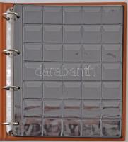 Négygyűrűs "Münzen" éremberakó, 7db berakólappal, rendkívül jó állapotban