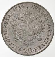 1834E 20kr Ag "I. Ferenc" (6,65g) T:2,2- juszt.
Hungary 1834E 20 Kreuzer Ag "Franz I...