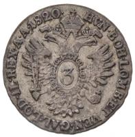1820B 3kr Ag "I. Ferenc" (1,7g) T:2-
Hungary 1820B 3 Kreuzer Ag "Franz I" (1,7g...