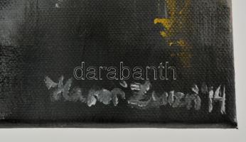 Havasi Zsuzsa (1990-):  Kompozíció. Akril, vászon, jelzett, 40×30 cm