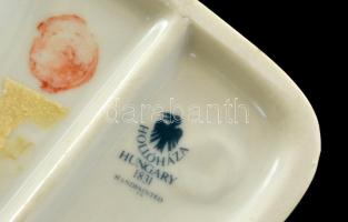 Hollóházi íbisz pár, kézzel festett, jelzett, hibátlan, m:17 cm