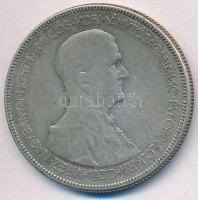 1930. 5P Ag "Horthy jobbra" T:3 patina Adamo P8