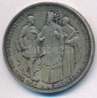 1935. 2P Ag "Pázmány" T:2 patina  Adamo P7