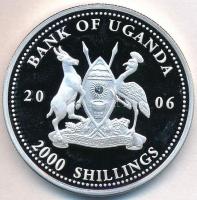 Uganda 2006. 2000Sh Ag "A labdarúgás halhatatlanjainak csarnoka - Magyarország 1950-es évek / P...