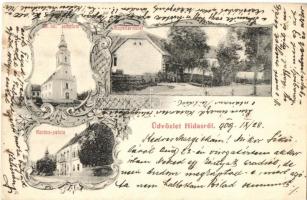 Hidas, Evangélikus templom, Kapeller üzlete, Kardos palota, floral Art Nouveau (EK)