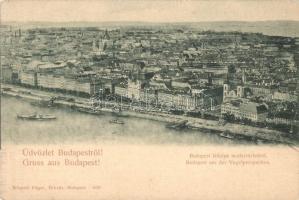 Budapest, Látkép az Erzsébet híd nélkül