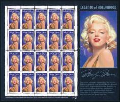 Hollywood-i legendák: Marilyn Monroe kisív, Marilyn Monroe mini sheet