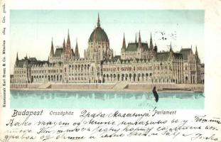 Budapest V. Országház, Parlament. Kunstanstalt Karl Braun & Co. 1824.