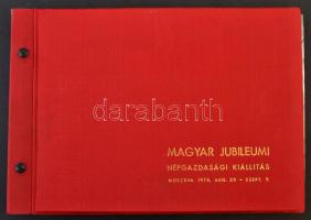 1970 Moszkva, ,,Magyar jubileumi népgazdasági kiállítás" c. fotóalbum, 44 db vintage fotóval a ...