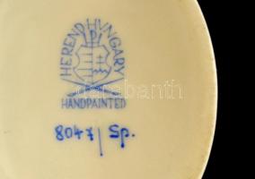 Herendi pillangós medál, kézzel festett, jelzett, hibátlan, 5×4 cm