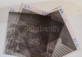 1968 Budapest, kőbányai autóbuszok, 3 db szabadon felhasználható vintage negatív és az ezekről készü...
