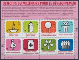 UN Development Goals mini sheet, Az ENSZ fejlesztési célkitűzései kisív