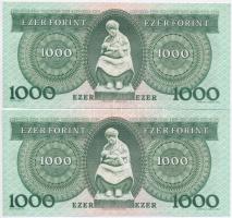 1983. november 10. 1000Ft "C"  (2x) sorszámkövetők T:II szép, ropogós papír