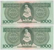 1983. március 25. 1000Ft "A" (2x) sorszámkövetők T:II