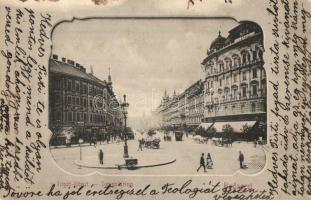 Budapest XIII. Lipót körút, villamosok, Dr. Dénes Mihály nőorvos (fl)