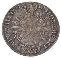 1754K-B 17kr Ag "Mária Terézia" Körmöcbánya (6,02g) T:2,2- patina 
/ Hungary 1754K-B 17 K...