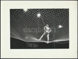 cca 1975 Kortárs fotóművészeti alkotások, 3 db vintage fotó, kettő jelzett, 18x24 cm