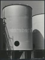 cca 1975 Kortárs fotóművészeti alkotások, 3 db vintage fotó, kettő jelzett, 18x24 cm