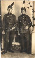 Darutollas tiszti különítményesek / Crane feathered Hungarian White Guard officers, photo (Rb)