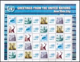 Üdvözlőbélyeg teljes ív, Greetings stamps complete sheet