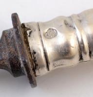 Ezüst nyelű tortalapát, jelzett, h: 30 cm