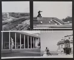 cca 1943 és 1968 Budapesti városképek és életképek, 10 db szabadon felhasználható vintage negatív (24x36 mm és 6x6 cm) és az ezekről készült 4 db mai nagyítás, 18x25 cm
