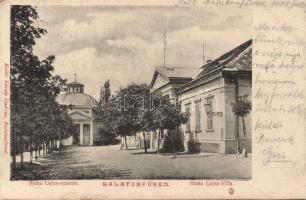 Balatonfüred, Blaha Lujza villa, Koller Károly kiadása